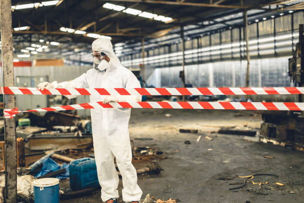 Professional Biohazard Cleanup technician working in Superior, AZ
